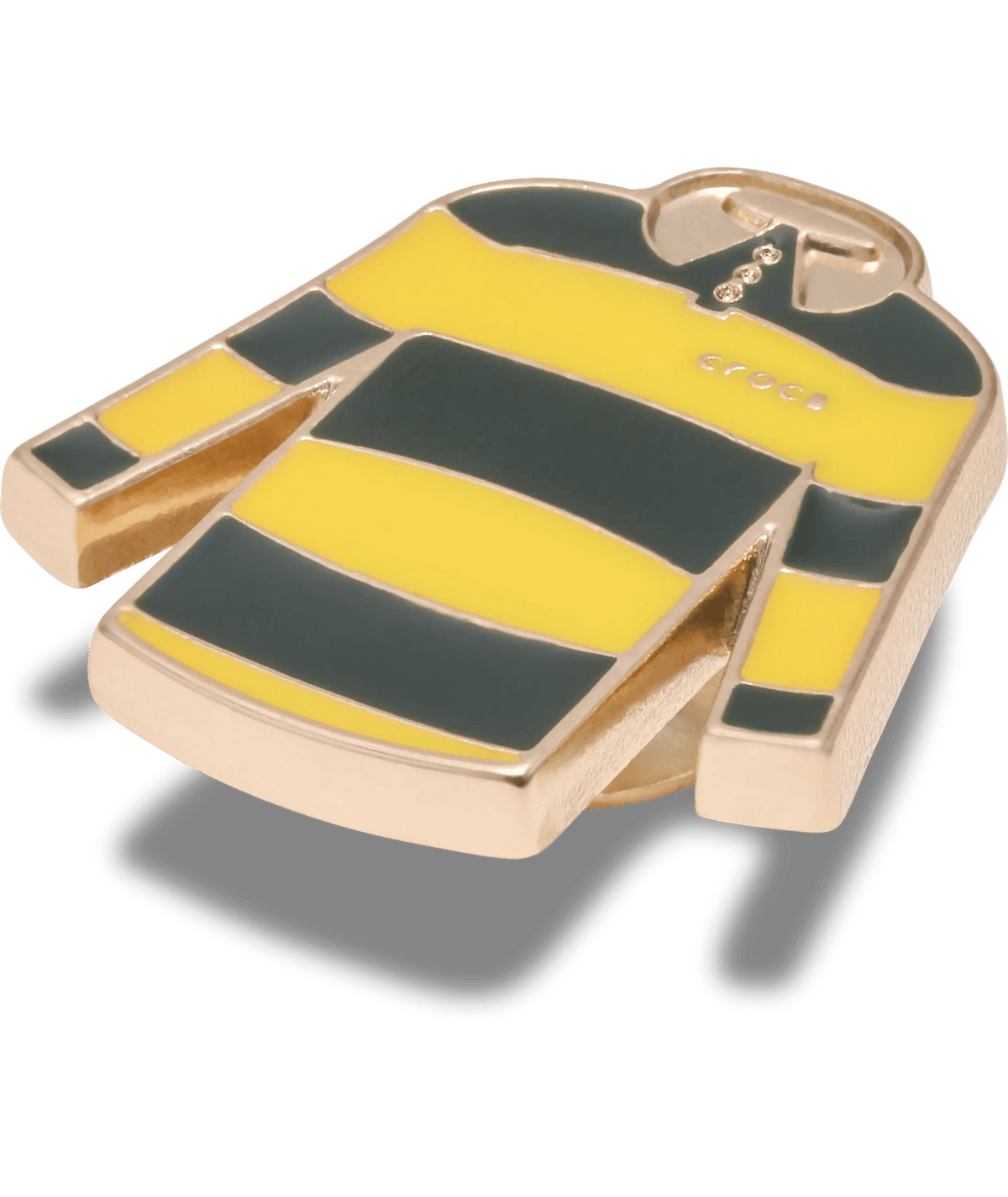 Enamel Rugby Shirt Black & Gold