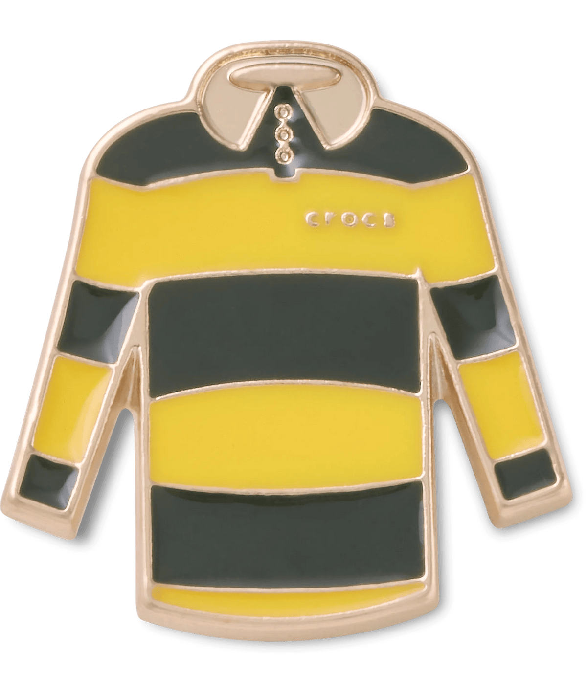 Enamel Rugby Shirt Black & Gold