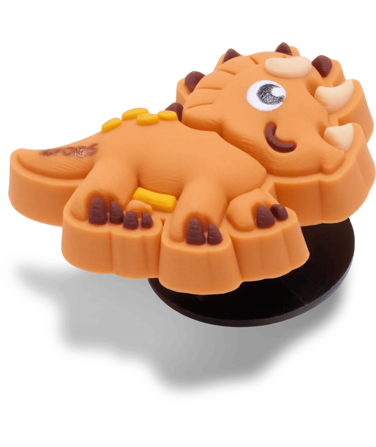 Tiny Orange Triceratops Dino