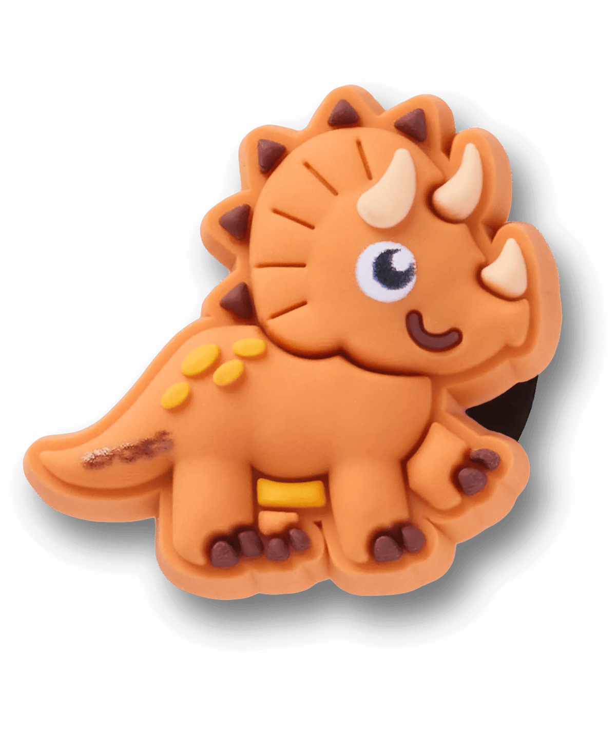 Tiny Orange Triceratops Dino