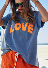 Load image into Gallery viewer, Vintage Faded Navy Love Tee