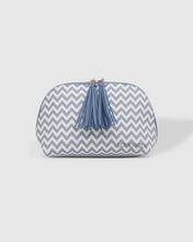 Load image into Gallery viewer, Baby Audrey Makeup Bag Chevron Jacaranda