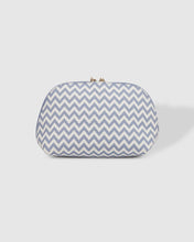 Load image into Gallery viewer, Baby Audrey Makeup Bag Chevron Jacaranda