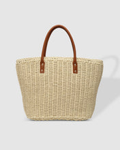 Load image into Gallery viewer, Bristol Raffia Tote Bag Tan