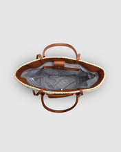 Load image into Gallery viewer, Bristol Raffia Tote Bag Tan