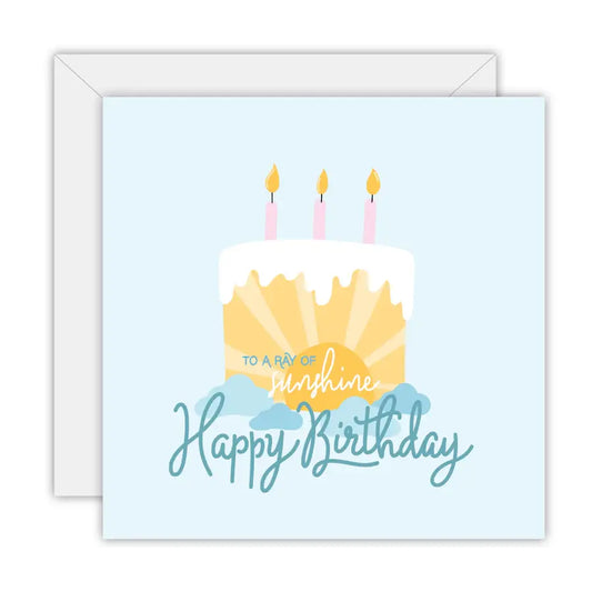 Happy Birthday - To a Ray of Sunshine - Greeting Card
