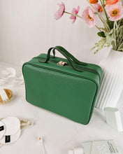 Load image into Gallery viewer, Emma Cosmetic Case Greenv
