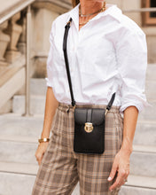 Load image into Gallery viewer, Fontaine Phone Crossbody Bag Black