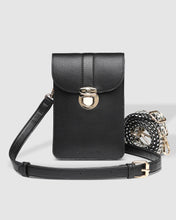 Load image into Gallery viewer, Fontaine Phone Crossbody Bag Black