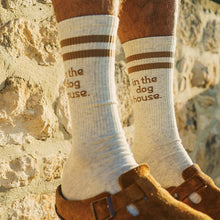 Load image into Gallery viewer, Dog House Socks in Brown Stripe