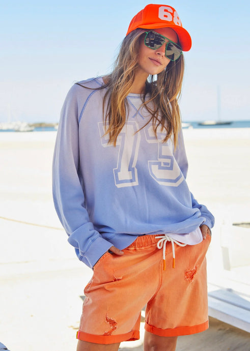 Vintage Sun Fade Vintage Sweat - Blue