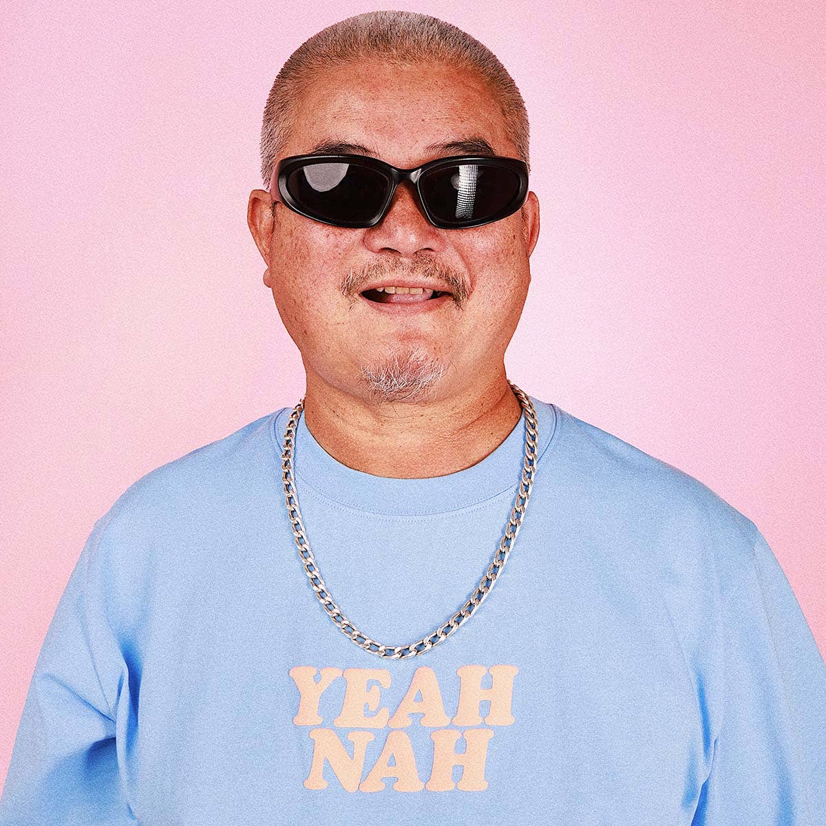 Yeah Nah Slang Tee in Blue