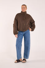 Load image into Gallery viewer, Asher Funnel Neck Jacket - Chocolate