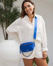 Load image into Gallery viewer, Halsey Nylon Sling Bag Blue