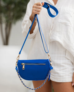 Halsey Nylon Sling Bag Blue