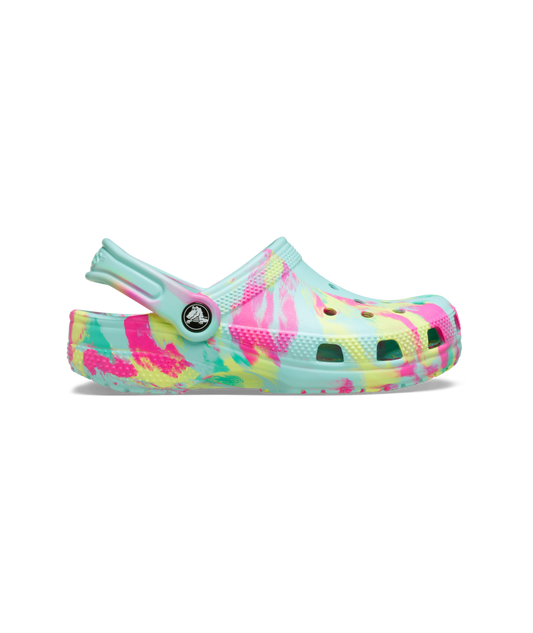 Classic Marbled Clog kids Aquamarine