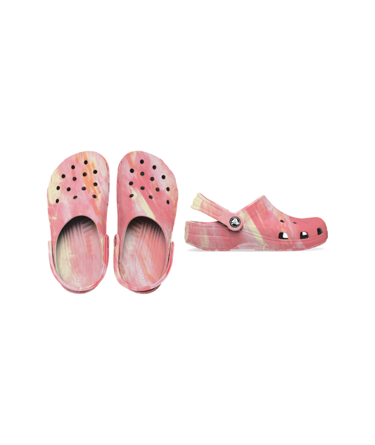 Classic Marbled Clog Kids Guava/Multi
