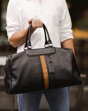 Load image into Gallery viewer, Taylor Weekender Travel Bag Black Khaki