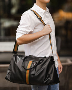 Taylor Weekender Travel Bag Black Khaki