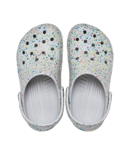 Load image into Gallery viewer, Classic Glow Paint Splatter Clog Kids Atmosphere/Multi