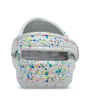 Load image into Gallery viewer, Classic Glow Paint Splatter Clog Kids Atmosphere/Multi