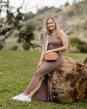 Load image into Gallery viewer, Jacinta Metallic Crossbody Bag Camel