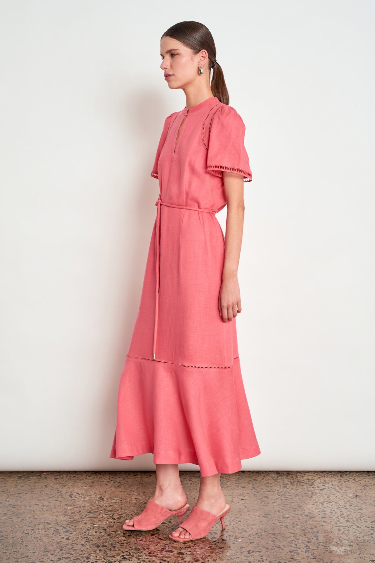 poem dress - flamingo
