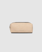 Load image into Gallery viewer, Brianna Makeup Bag - Natural/Black