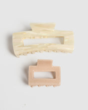 Load image into Gallery viewer, Hayley Hair Claw Set Beige