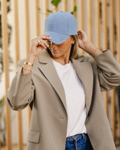 Load image into Gallery viewer, Jasper Cap Suede Light Denim