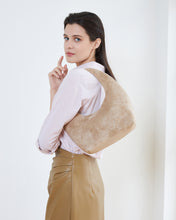 Load image into Gallery viewer, Mini Monaco Suedette Shoulder Bag - Blonde
