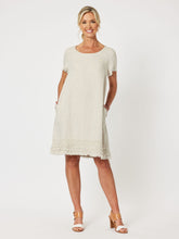 Load image into Gallery viewer, Ruffle Hem Dress Natural