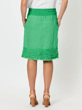 Load image into Gallery viewer, Ruffle Hem Skirt Emerald