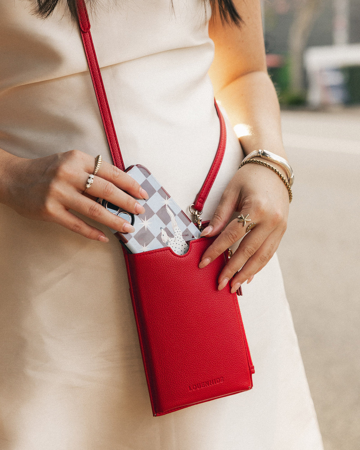 Suki Phone Bag - Red