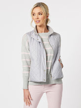 Load image into Gallery viewer, Brighton Puffer Vest Silver