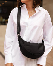 Load image into Gallery viewer, Sylvia Nylon Crossbody Bag Black