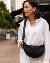 Load image into Gallery viewer, Sylvia Nylon Crossbody Bag Black