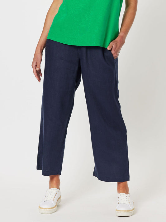 Wide Leg Pant Navy