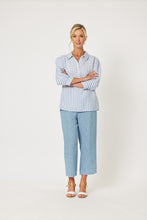 Load image into Gallery viewer, Mist Stripe Top Indigo