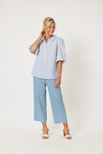 Load image into Gallery viewer, Mist Stripe Top Indigo