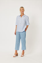 Load image into Gallery viewer, Mist Stripe Top Indigo