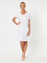Load image into Gallery viewer, Chic Shift Dress White