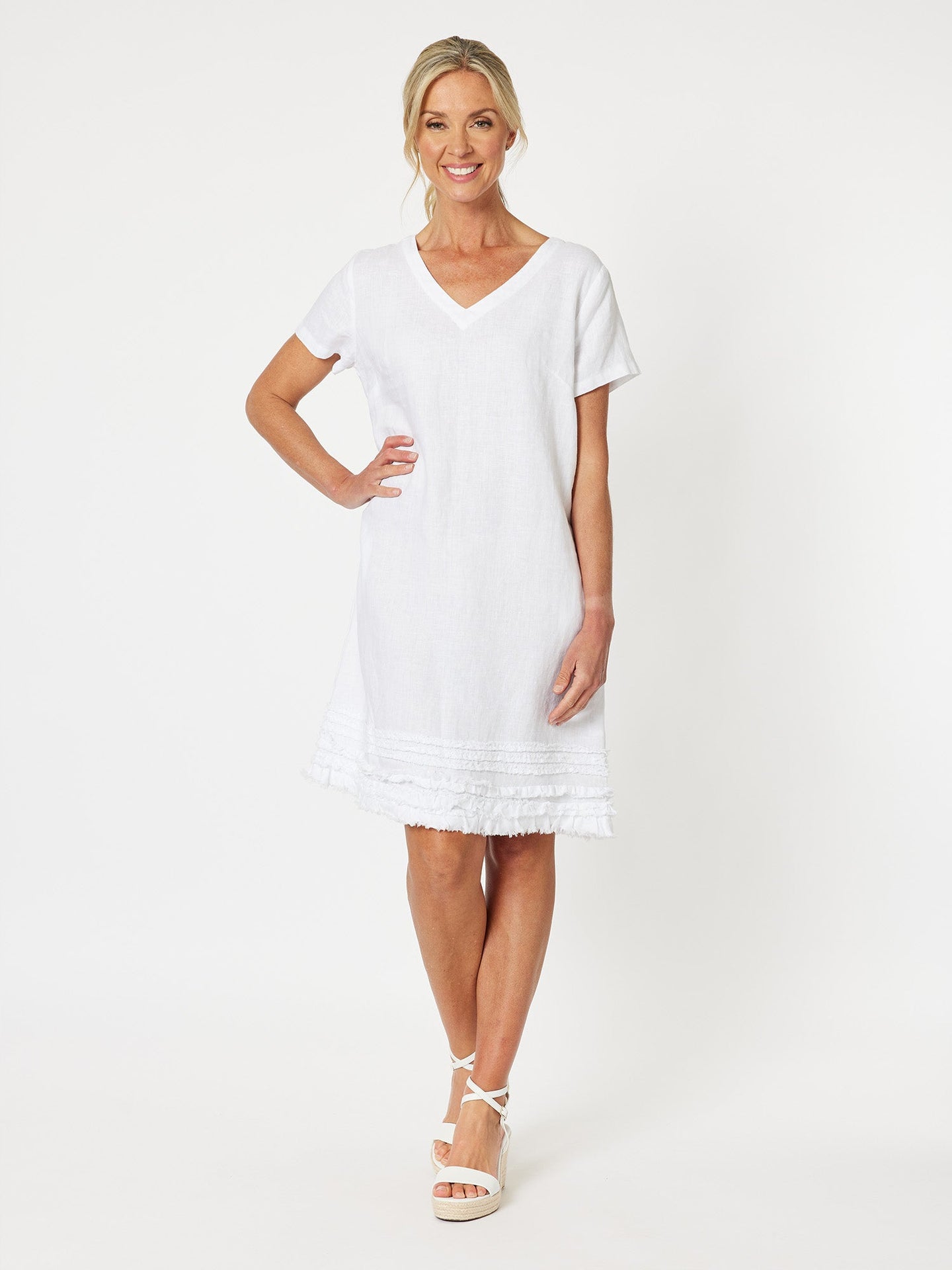 Chic Shift Dress White