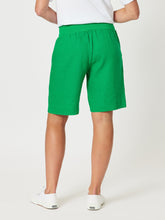 Load image into Gallery viewer, Jersey Waist Linen Short | Emerald