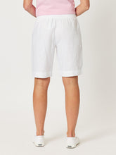 Load image into Gallery viewer, Jersey Waist Linen Short | White