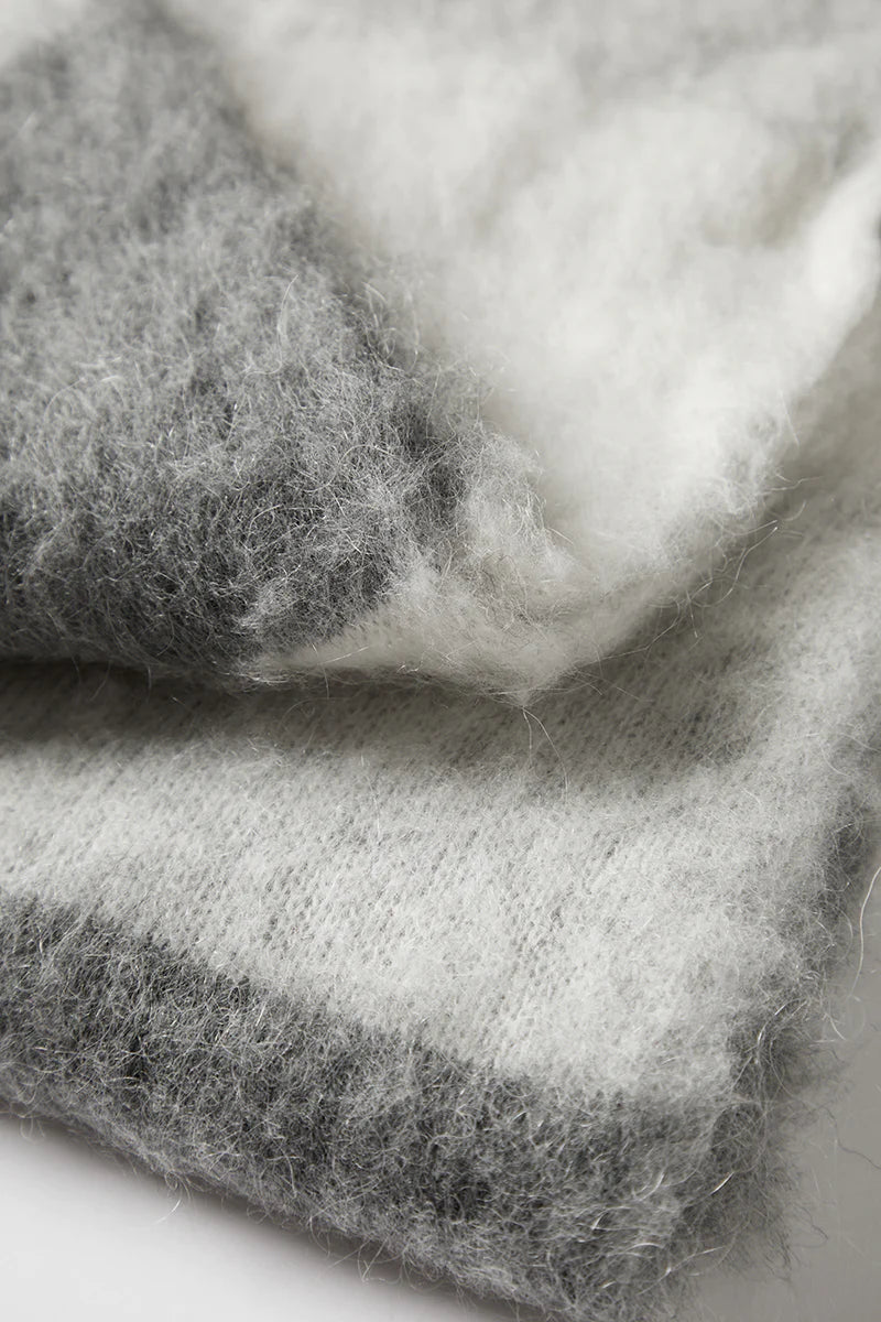 Nielson Scarf - Grey Check
