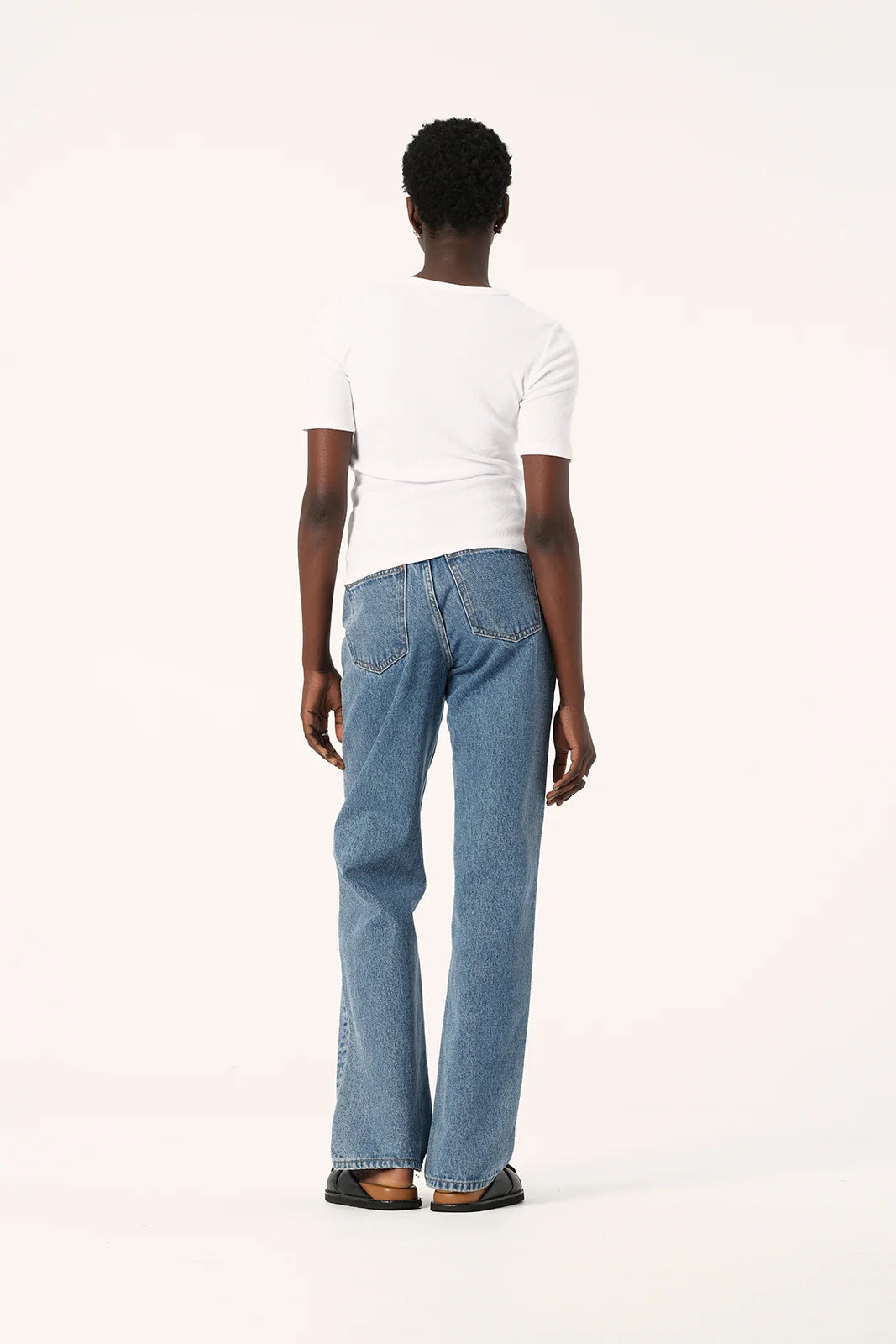 Nola Short Sleeve Top White
