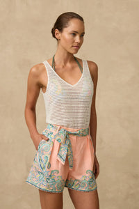 Crochet Singlet Natural