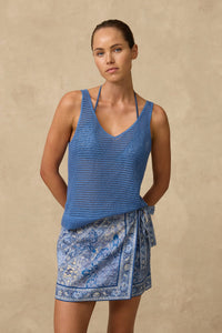 Crochet Singlet Denim