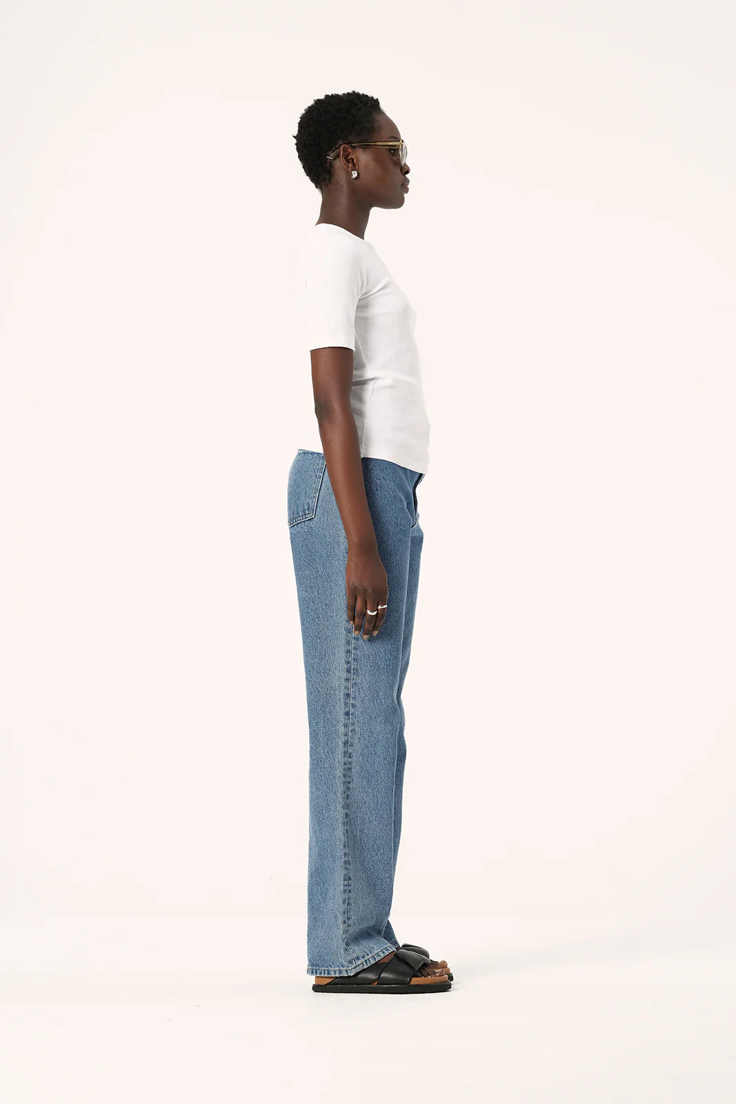 Nola Short Sleeve Top White